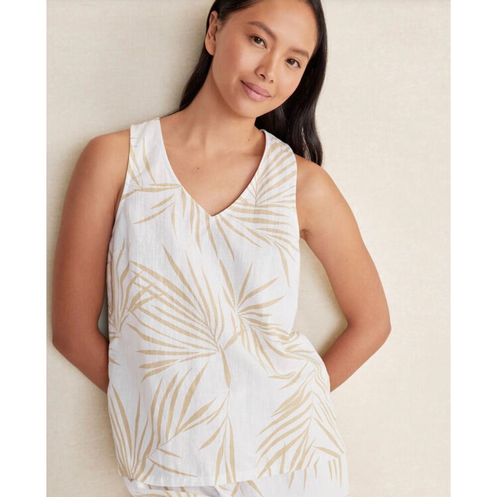 Haven Well Within Matching Linen Blend PJ Set Womens Size M